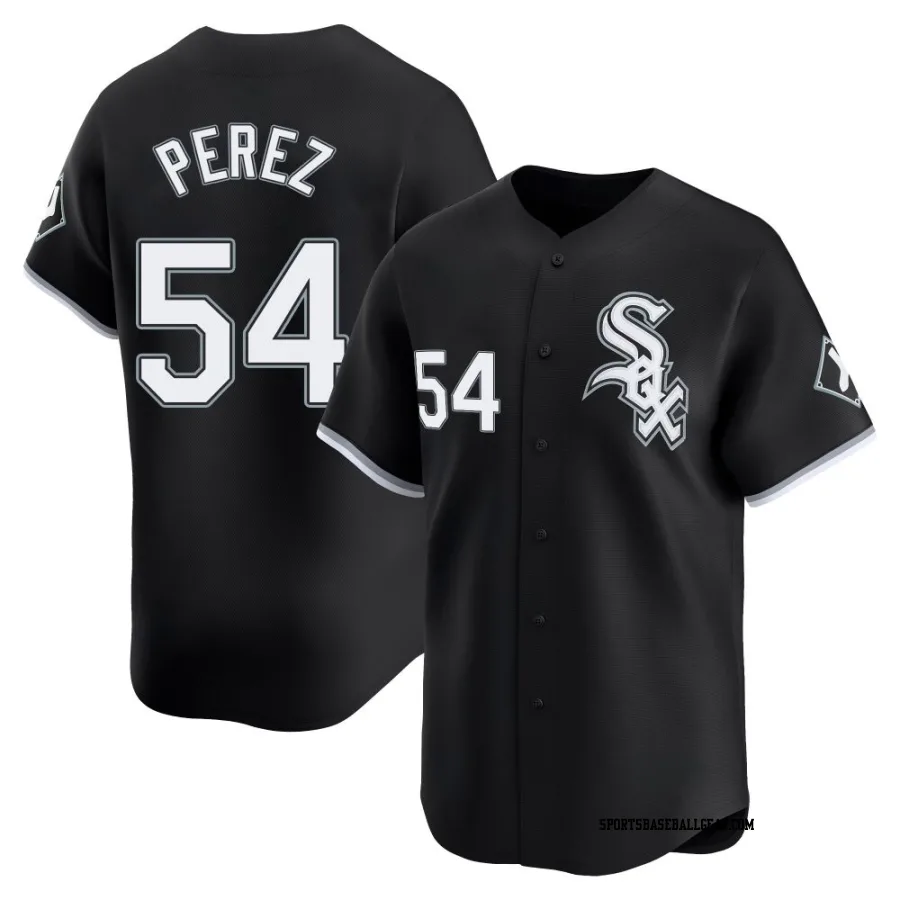 Martin Perez Men's Chicago White Sox Black Limited Alternate Jersey