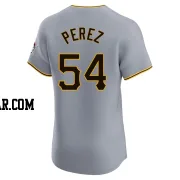 Martin Perez Men's Pittsburgh Pirates Gray Elite Road Jersey