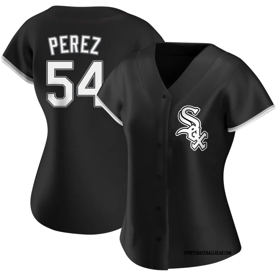 Martin Perez Women's Chicago White Sox Black Replica Alternate Jersey