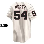 Martin Perez Youth Chicago White Sox Cream Limited Throwback Cooperstown Jersey