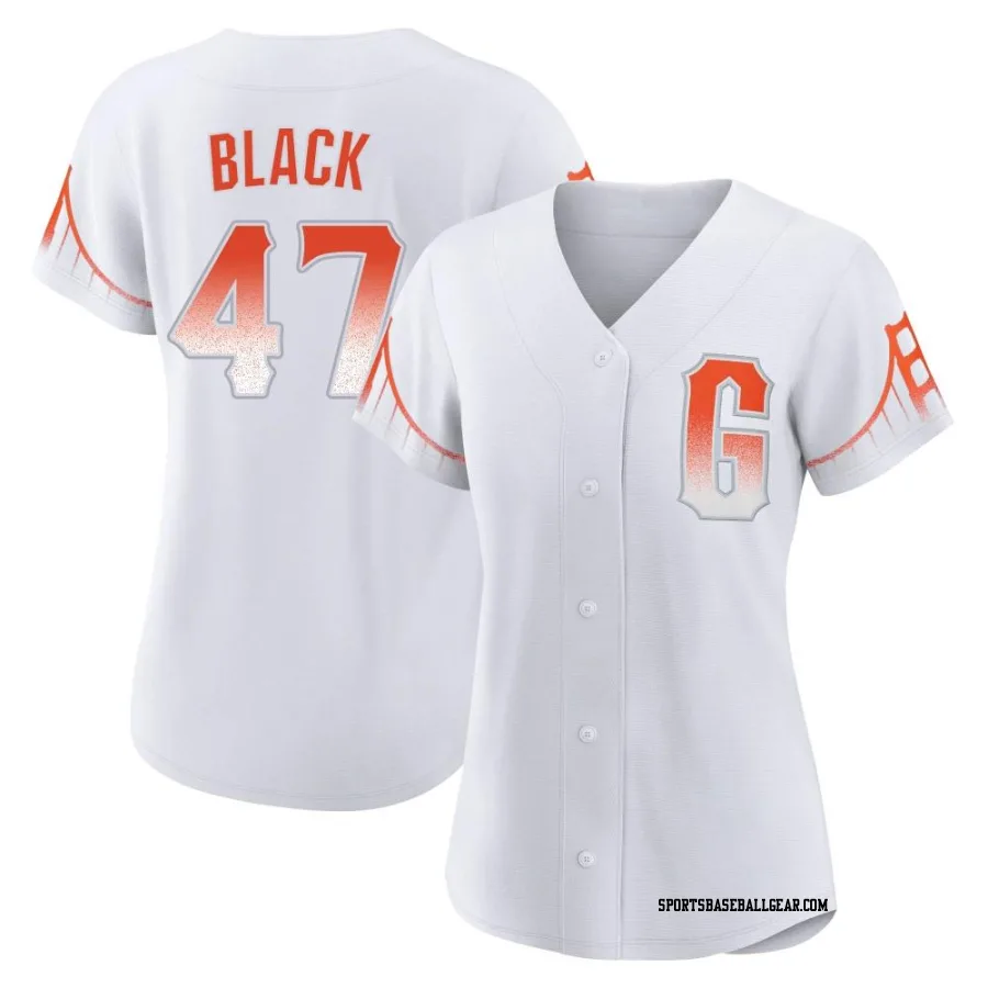 Mason Black Women's San Francisco Giants White Replica 2021 City Connect Jersey