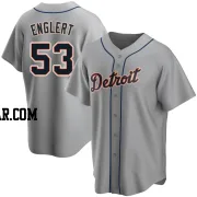 Mason Englert Men's Detroit Tigers Gray Replica Road Jersey