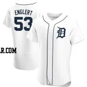 Mason Englert Men's Detroit Tigers White Authentic Home Jersey