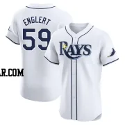 Mason Englert Men's Tampa Bay Rays White Elite Home Jersey