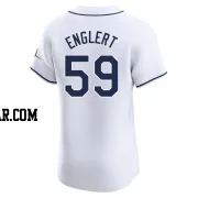 Mason Englert Men's Tampa Bay Rays White Elite Home Jersey