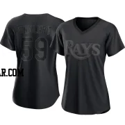 Mason Englert Women's Tampa Bay Rays Black Authentic Pitch Fashion Jersey