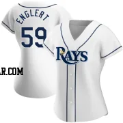 Mason Englert Women's Tampa Bay Rays White Replica Home Jersey