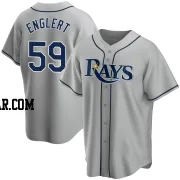 Mason Englert Youth Tampa Bay Rays Gray Replica Road Jersey