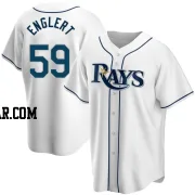 Mason Englert Youth Tampa Bay Rays White Replica Home Jersey