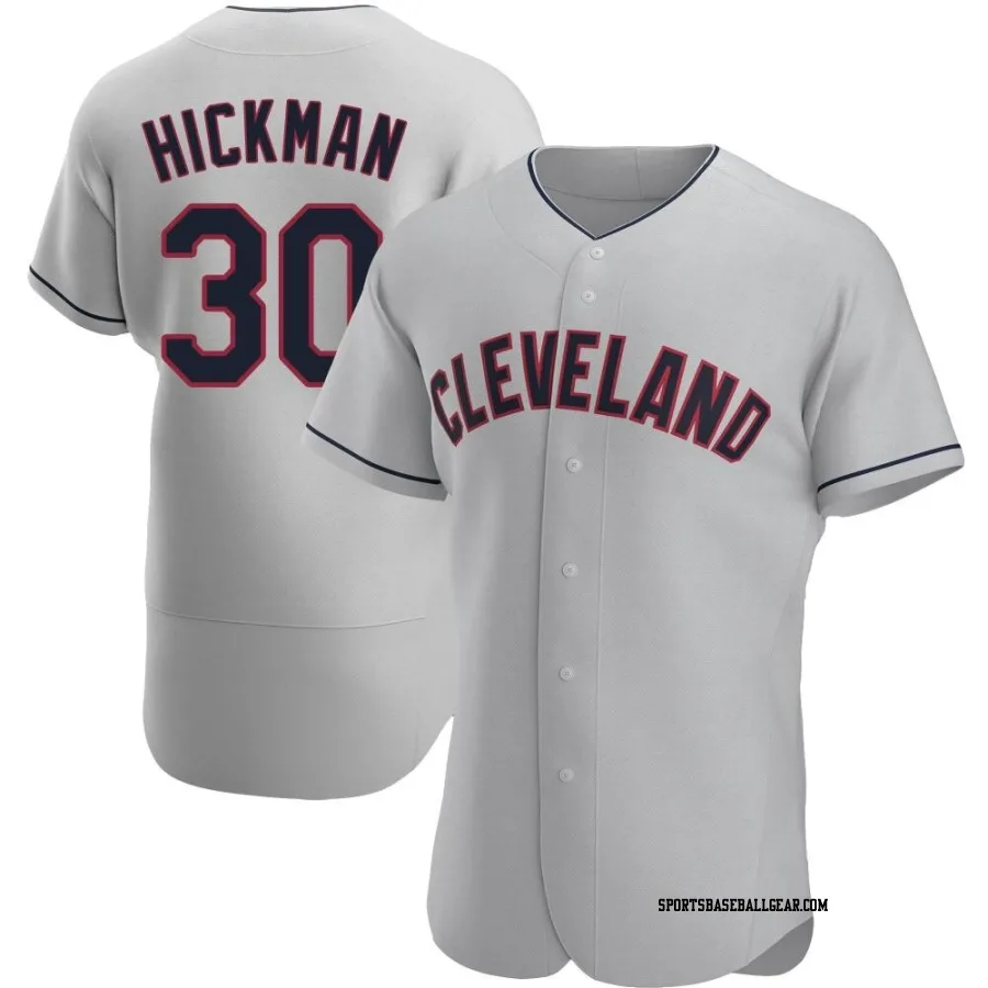 Mason Hickman Men's Cleveland Guardians Gray Authentic Road Jersey