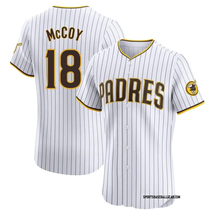 Mason McCoy Men's San Diego Padres White Elite Home Jersey