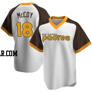 Mason McCoy Youth San Diego Padres White Replica Home Cooperstown Collection Jersey
