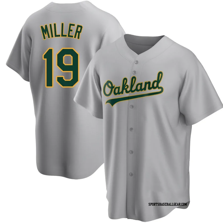 Mason Miller Men's Oakland Athletics Gray Replica Road Jersey