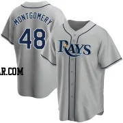 Mason Montgomery Youth Tampa Bay Rays Gray Replica Road Jersey