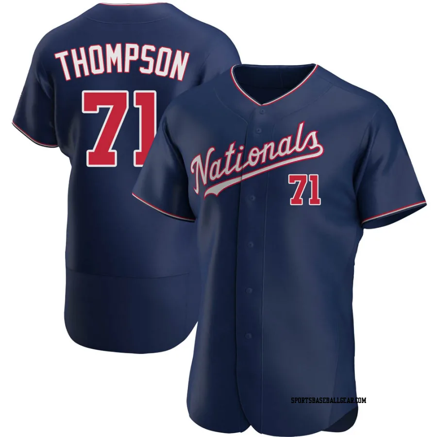 Mason Thompson Men's Washington Nationals Navy Authentic Alternate Jersey