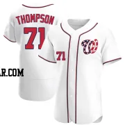 Mason Thompson Men's Washington Nationals White Authentic Alternate Jersey