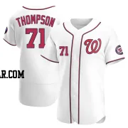 Mason Thompson Men's Washington Nationals White Authentic Home Jersey