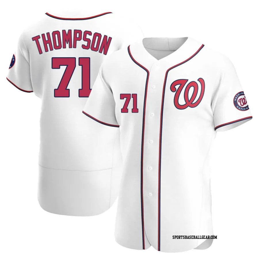 Mason Thompson Men's Washington Nationals White Authentic Home Jersey