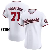 Mason Thompson Men's Washington Nationals White Elite Home Jersey