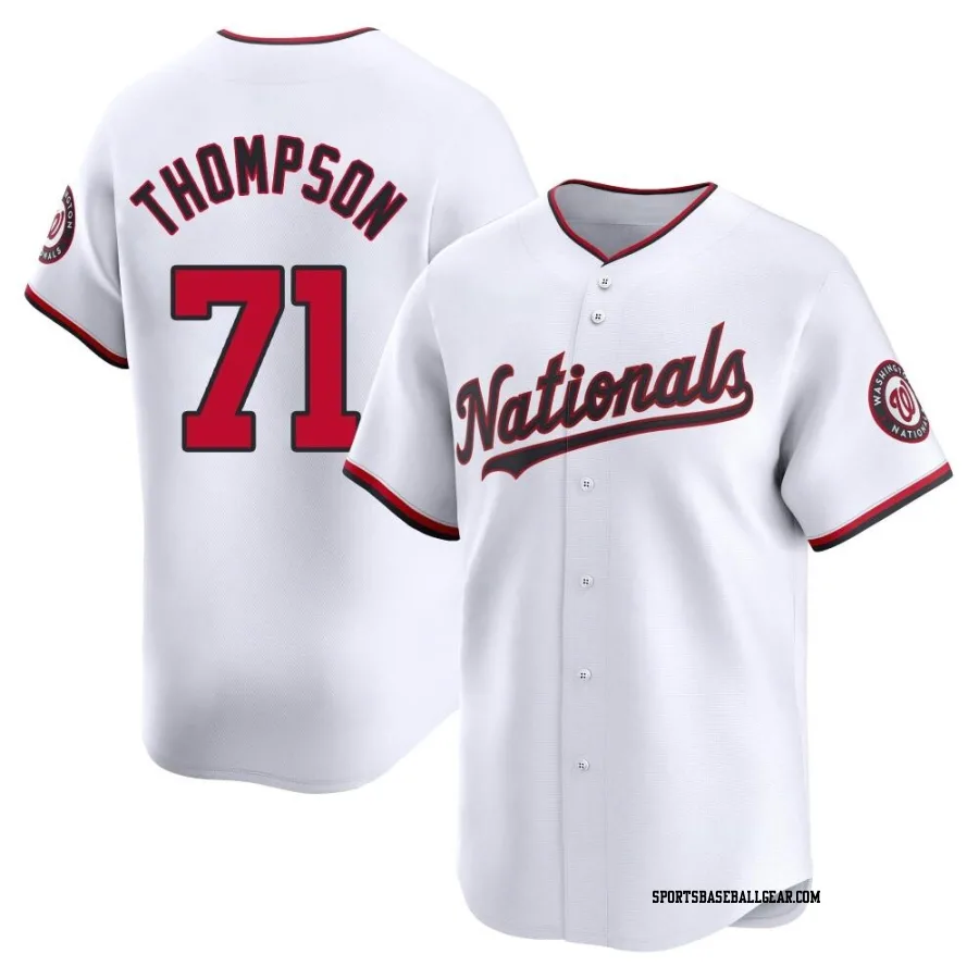 Mason Thompson Youth Washington Nationals White Limited Home Jersey