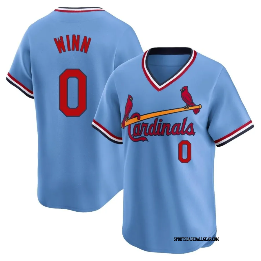 Masyn Winn Men's St. Louis Cardinals Light Blue Limited Cooperstown Collection Jersey