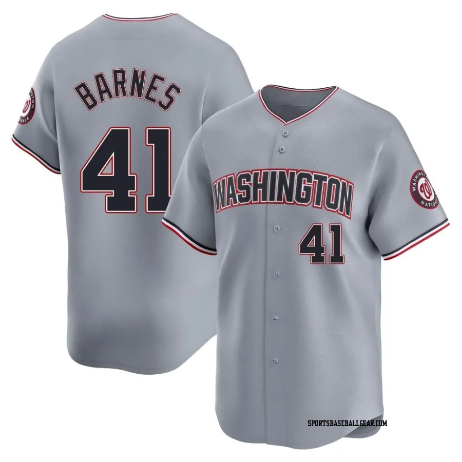 Matt Barnes Youth Washington Nationals Gray Limited Road Jersey