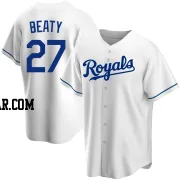 Matt Beaty Youth Kansas City Royals White Replica Home Jersey