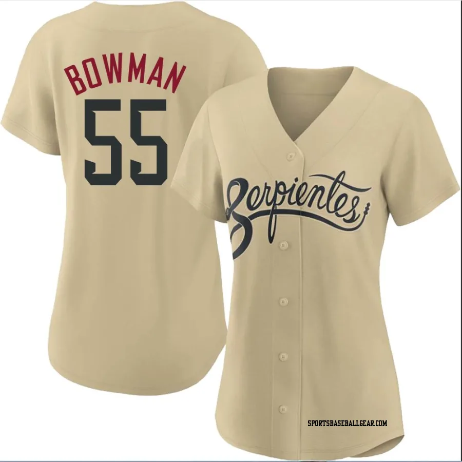 Matt Bowman Women's Arizona Diamondbacks Gold Replica 2021 City Connect Cool Base Jersey