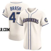 Matt Brash Men's Seattle Mariners Cream Elite Alternate Jersey