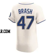 Matt Brash Men's Seattle Mariners Cream Elite Alternate Jersey