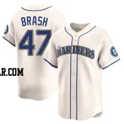 Matt Brash Youth Seattle Mariners Cream Limited Alternate Jersey