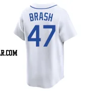 Matt Brash Youth Seattle Mariners White Limited Throwback Cooperstown Collection Jersey
