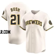 Matt Bush Men's Milwaukee Brewers Cream Limited Home Jersey
