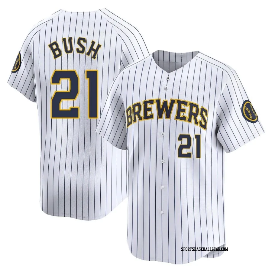 Matt Bush Men's Milwaukee Brewers White Limited Alternate Jersey