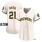 Matt Bush Women's Milwaukee Brewers Cream Limited Home Jersey