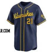 Matt Bush Youth Milwaukee Brewers Navy Limited Alternate Jersey
