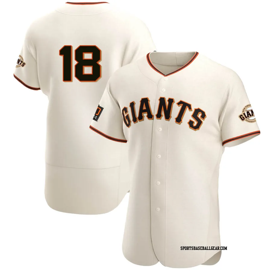 Matt Cain Men's San Francisco Giants Cream Authentic Home Jersey