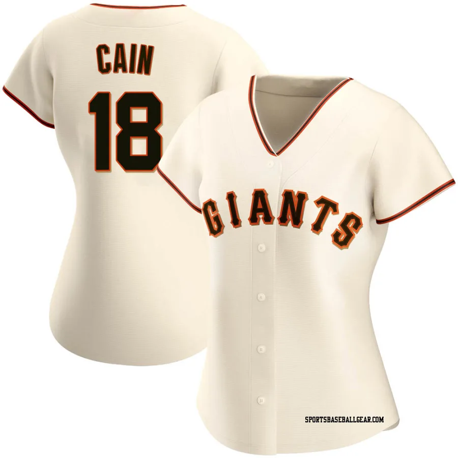Matt Cain Women's San Francisco Giants Cream Authentic Home Jersey