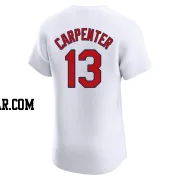 Matt Carpenter Men's St. Louis Cardinals White Elite Home Jersey