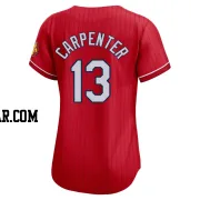 Matt Carpenter Women's St. Louis Cardinals Red Limited 2024 City Connect Jersey