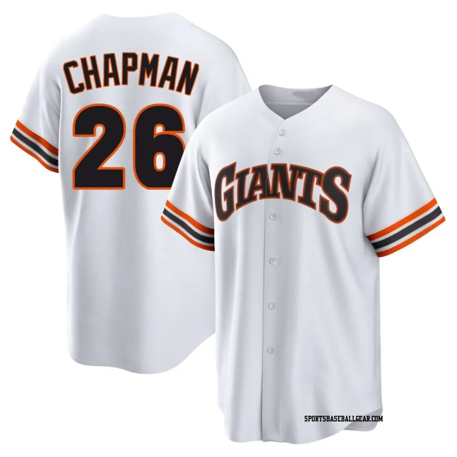 Matt Chapman Youth San Francisco Giants White Limited Throwback Cooperstown Collection Jersey