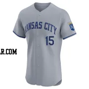 Matt Duffy Men's Kansas City Royals Gray Elite Road Jersey