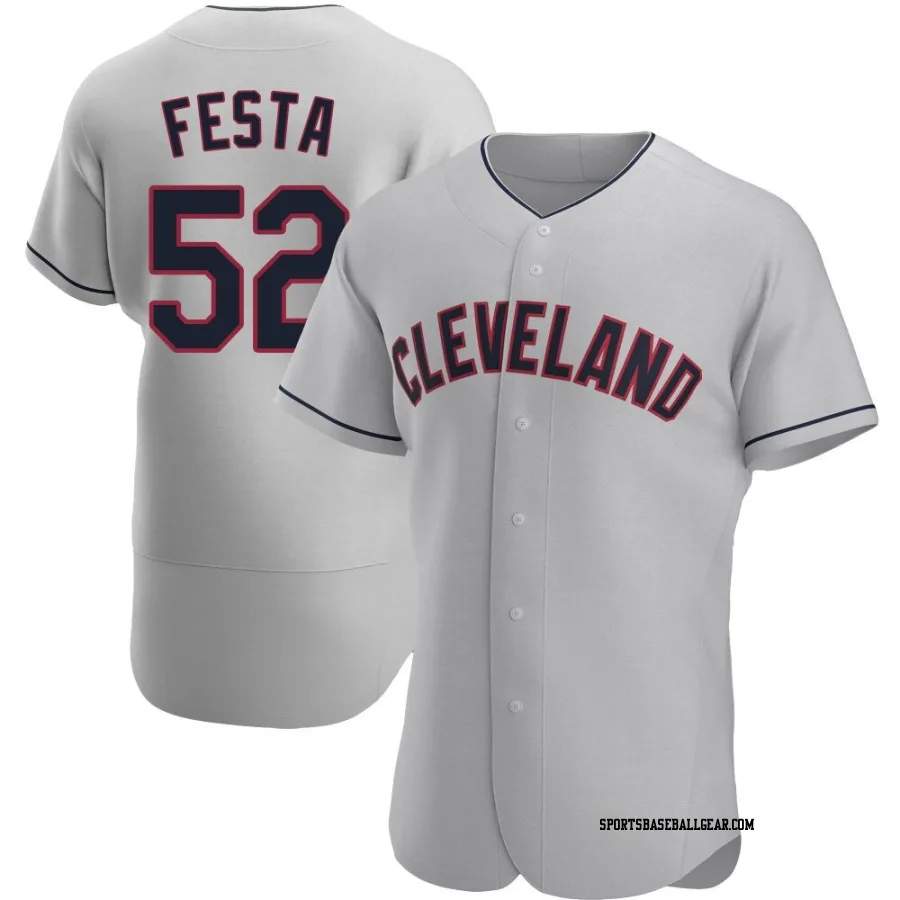 Matt Festa Men's Cleveland Guardians Gray Authentic Road Jersey