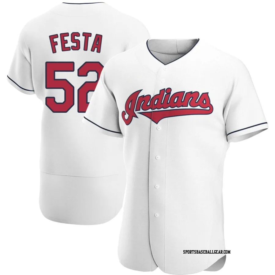 Matt Festa Men's Cleveland Guardians White Authentic Home Jersey