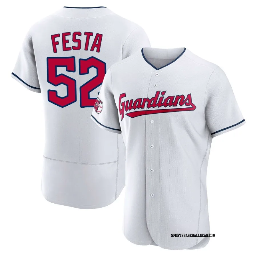 Matt Festa Men's Cleveland Guardians White Authentic Home Jersey