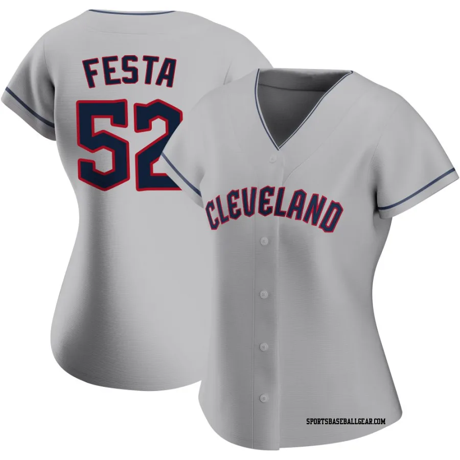 Matt Festa Women's Cleveland Guardians Gray Replica Road Jersey