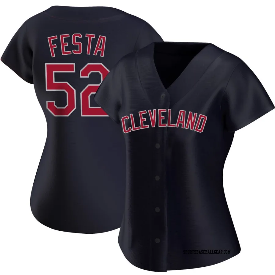 Matt Festa Women's Cleveland Guardians Navy Replica Alternate Jersey
