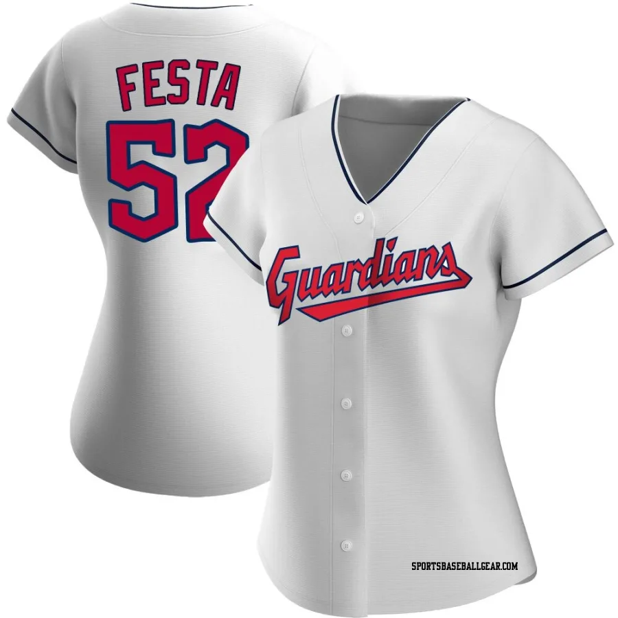 Matt Festa Women's Cleveland Guardians White Replica Home Jersey
