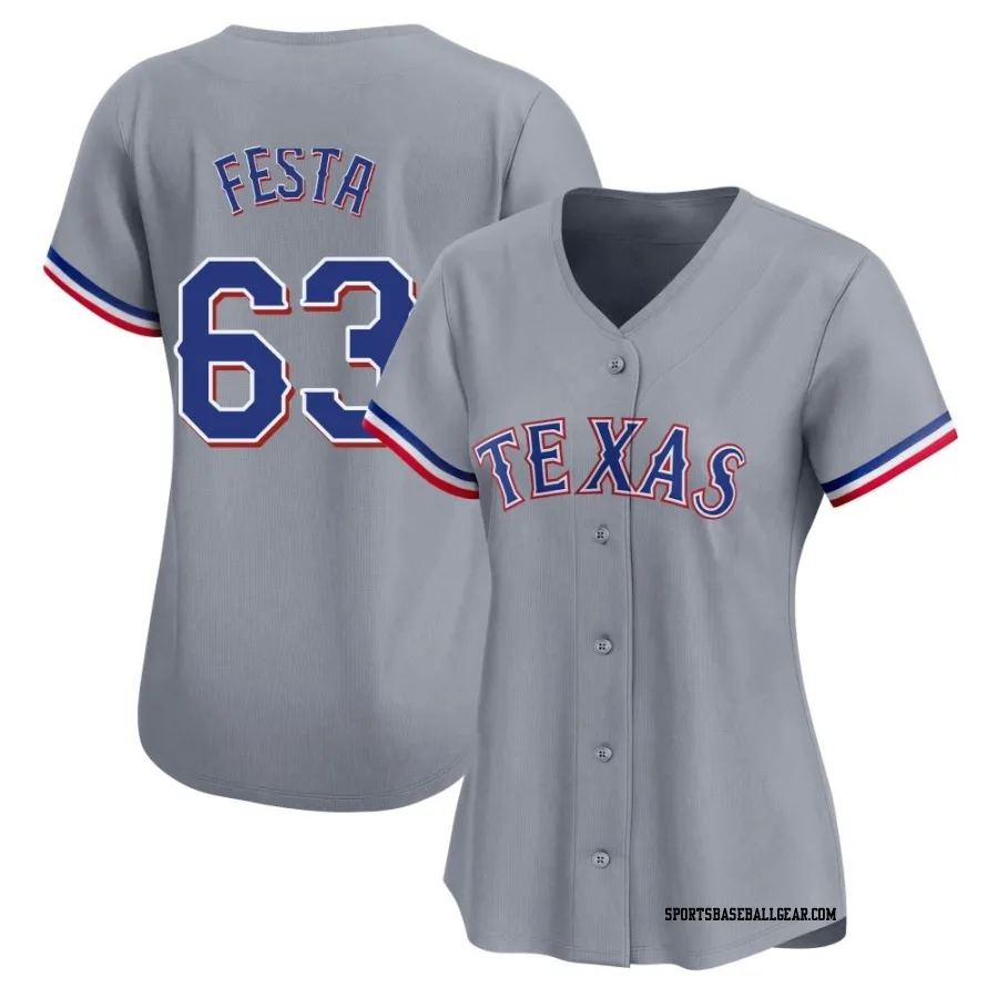 Matt Festa Women's Texas Rangers Gray Limited Away Jersey