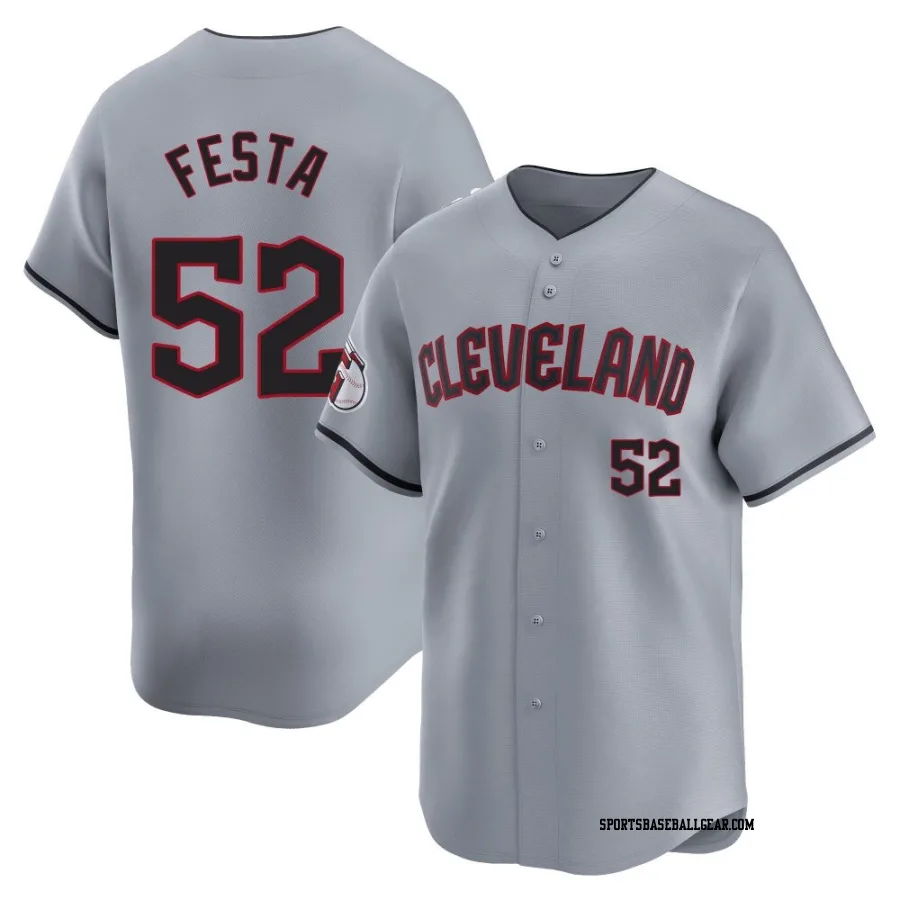 Matt Festa Youth Cleveland Guardians Gray Limited Road Jersey